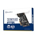 Silverstone ECU02-E adapter Wewnętrzny USB 3.2 Gen 2 (3.1 Gen 2) - 2759295