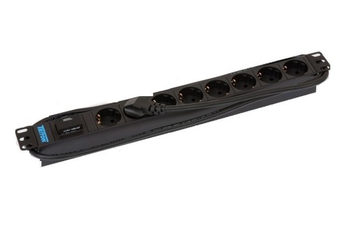 Listwa zasilająca Bachmann 19" ALU 1U SS, 8-drożna 35, szara, 2,0m, bez wyłącznika - 2759528