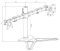 Uchwyt Iiyama DS1002D-B1 - stand z ramieniem regulowanym - 2760624