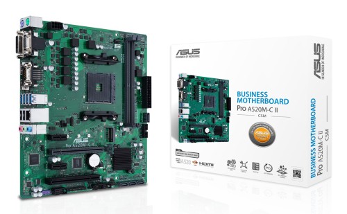 ASUS PRO A520M-C II/CSM AMD A520 Socket AM4 micro ATX - 2764456