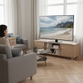 MACLEAN UNIWERSALNY STOJAK DO TV, NA SZAFKĘ RTV, PODSTAWKA, MAX. 40KG, MAX. VESA 400X400, REGULACJA WYSOKOŚCI I KĄTA MC-1240 - 2767255