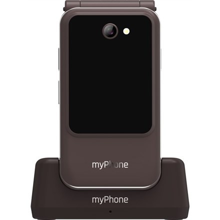 Telefon myPhone Harmony LTE Brązowy 2,8+1,44 " Systemy ochrony przed włamaniem (IPS) 48 MB 128 MB Jedna karta SIM Karta MicroSD Sieć 3G Łączność Bluetooth 5.1 Rozdzielczość głównego aparatu 2 MP 1300 - 2765950