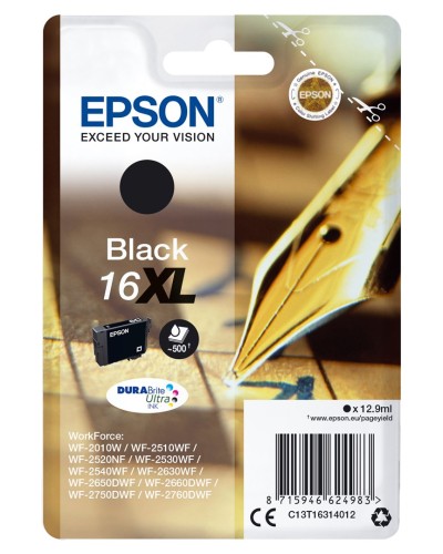 Epson Pen and crossword Singlepack Black 16XL DURABrite Ultra Ink - 2766350
