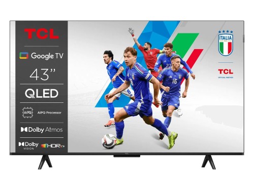 Telewizor TCL 4K QLED 43T69C 43 Telewizor Smart TV Telewizja Google TV UHD Czarny - 2766473