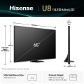 Telewizor Hisense 65U8Q ULED 65'' 4K Ultra HD 165Hz VIDAA Dolby Atmos Czarny - 2766627
