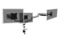 Ramię biurkowe potrójne (zacisk) 3xLCD max. 27" max. 6kg uchylno-obrotowe 360° (PIVOT) - 2766863