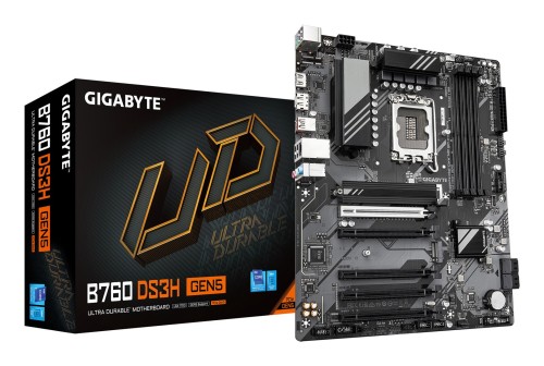 Płyta Gigabyte B760 DS3H GEN5 /B760/DDR5/SATA3/M.2/USB3.2/PCIe5.0/s.1700/ATX - 2764328