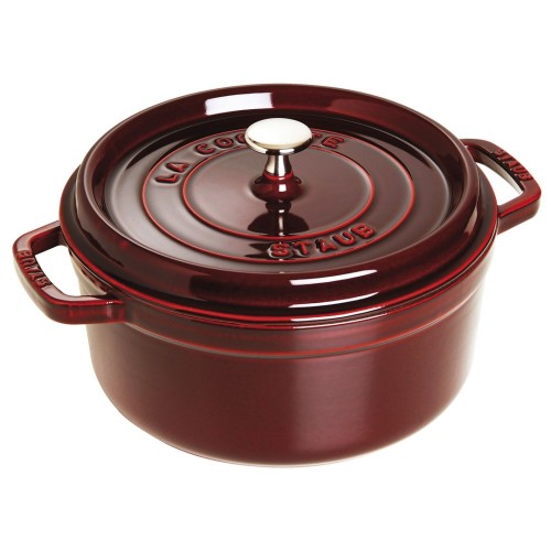 Garnek żeliwny okrągły Staub - 3.8 ltr, Grenadynowy - 2768219
