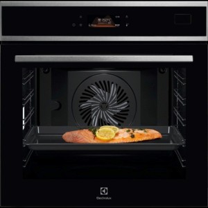 Piekarnik parowy ELECTROLUX EOB8S38X MealAssist SteamPro energia A++ szybkie nagrzewanie powłoka Antifingerprint prowadnice srebrno-czarny