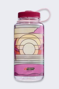 Butelka turystyczna Nalgene Wide Mouth 32 oz (1000ml) - clear stained glass sunset