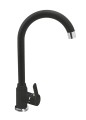 Czarny zestaw zlew z baterią - zlewozmywak Maidsinks Bali (62x44) 1B 1D czarny + Bateria Lungo czarna - 2769058