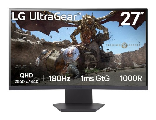 MONITOR LG LED 27" 27GS60QC-B 180Hz (WYPRZEDAŻ) - 2770568