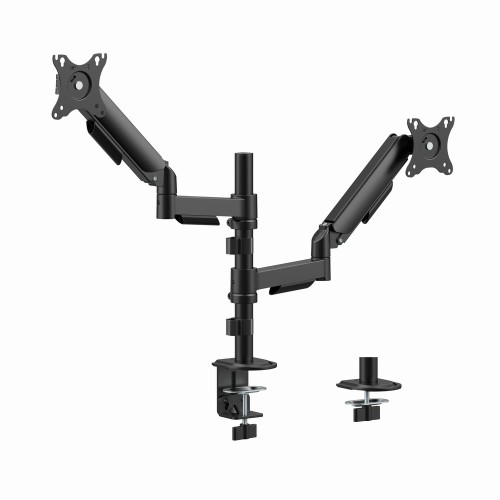 GEMBIRD BIURKOWE, REGULOWANE RAMIĘ/UCHWYT NA DWA MONITORY OD 17" DO 32", OBCIĄŻENIE DO 9 KG - 2770605