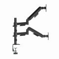 GEMBIRD BIURKOWE, REGULOWANE RAMIĘ/UCHWYT NA DWA MONITORY OD 17" DO 32", OBCIĄŻENIE DO 9 KG - 2770608