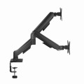 GEMBIRD BIURKOWE RAMIĘ NA DWA MONITORY Z PORTAMI USB (REGULOWANE), OD 17" DO 32", OBCIĄŻENIE DO 9 KG - 2770612