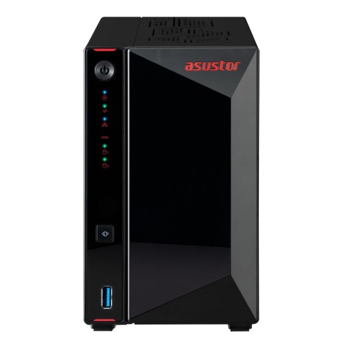 NAS Asustor AS5402T; Tower; 2x (3.5" SATA HDD/ 2.5" SSD); Intel Celeron N5105, 4GB DDR4 SODIMM (max. 16GB), 2x 2.5GbE, 4x M.2 2280 NVMe PCIe 3.0, 3x USB 3.2 Gen, 1x HDMI 2.0b - 2770922