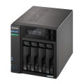 NAS Asustor AS6704T; Tower; 4x (3.5" SATA HDD/ 2.5" SSD); Intel Celeron N5105; 4GB DDR4 SODIMM (max. 16GB), 2x 2.5GbE, 4x M.2 2280 NVMe PCIe 3.0, 2x USB 3.2 Gen, 1x HDMI 2.0b, 1x optional 10 GbE card - 2770932
