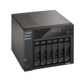 NAS Asustor AS6706T; Tower; 6x (3.5" SATA HDD/ 2.5" SSD); Intel Celeron N5105; 8GB DDR4 SODIMM (max. 16GB), 2x 2.5GbE, 4x M.2 2280 NVMe PCIe 3.0, 2x USB 3.2 Gen, 1x HDMI 2.0b, 1x optional 10 GbE card - 2770945