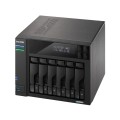 NAS Asustor AS6706T; Tower; 6x (3.5" SATA HDD/ 2.5" SSD); Intel Celeron N5105; 8GB DDR4 SODIMM (max. 16GB), 2x 2.5GbE, 4x M.2 2280 NVMe PCIe 3.0, 2x USB 3.2 Gen, 1x HDMI 2.0b, 1x optional 10 GbE card - 2770946