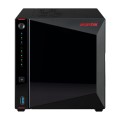 NAS Asustor AS5404T; Tower; 4x (3.5" SATA HDD/ 2.5" SSD); Intel Celeron N5105; 4GB DDR4 SODIMM (max. 16GB), 2x 2.5GbE  4x M.2 2280 NVMe PCIe 3.0, 3x USB 3.2 Gen, 1x HDMI 2.0b - 2770964