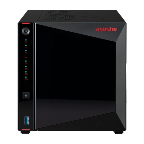 NAS Asustor AS5404T; Tower; 4x (3.5" SATA HDD/ 2.5" SSD); Intel Celeron N5105; 4GB DDR4 SODIMM (max. 16GB), 2x 2.5GbE  4x M.2 2280 NVMe PCIe 3.0, 3x USB 3.2 Gen, 1x HDMI 2.0b - 2770964