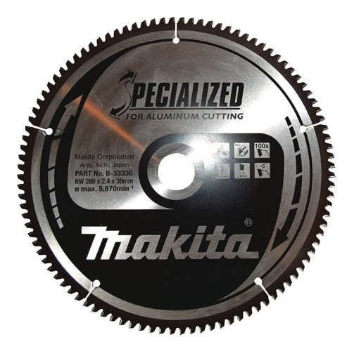 Makita piła tarczowa 260x30x100z Specialized Aluminium - 2771075