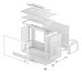 Obudowa DeepCool CH160 PLUS WH - 2762679