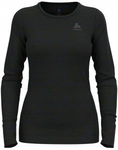 Koszulka damska Odlo BL TOP crew neck l/s MERINO 200 roz. M Czarna