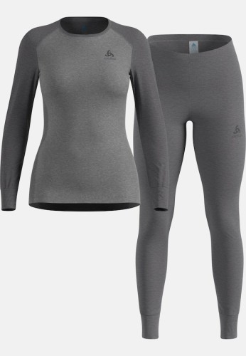Komplet bielizny damskiej Odlo Set ACTIVE WARM ECO Special Set roz. M Szary - 2771319