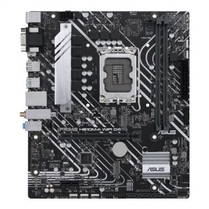 Asus | Płyta główna H610M-A WIFI D4 | Rodzina procesorów Intel | Gniazdo procesora LGA1700 | Moduły DIMM DDR4 | Gniazda pamięci 2 | Obsługiwane interfejsy dysków twardych SATA, M.2 | Ilość złączy SATA