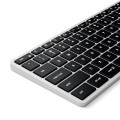 Satechi Slim X3 - klawiatura z układem numerycznym Bluetooth do czterech urządzeń USB-C US International (silver) - 2748665