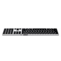 Satechi Slim X3 - klawiatura z układem numerycznym Bluetooth do czterech urządzeń USB-C US International (silver) - 2748666