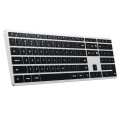Satechi Slim X3 - klawiatura z układem numerycznym Bluetooth do czterech urządzeń USB-C US International (silver) - 2748663