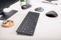 CHERRY KW 9100 SLIM klawiatura Uniwersalne RF Wireless + Bluetooth QWERTZ Swiss Czarny - 2763633