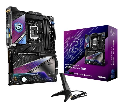 Asrock Phantom Gaming Z890 Nova WiFi Intel Z890 LGA 1851 (Socket V1) ATX - 2764398