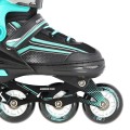 Łyżworolki NILS Extreme NH18190 2w1 czarno-niebieskie rozm. S (29-33) z wymienną płozą hokejową - 2750476