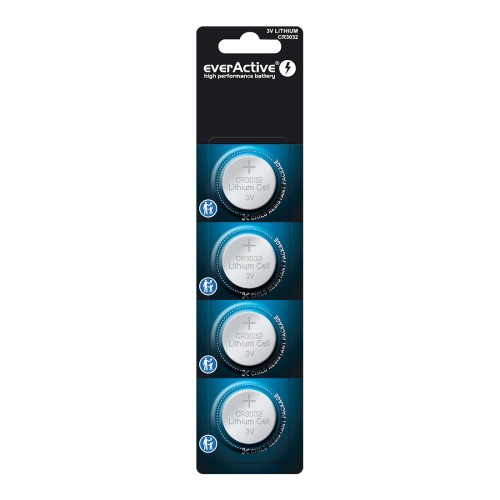 Bateria litowa mini everActive CR3032 - 4 sztuki - 1628325