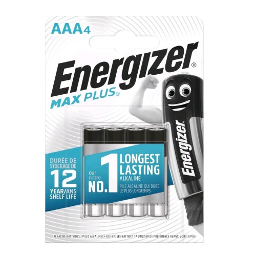 Bateria alkaliczna Energizer MAX Plus AAA / LR03 - 4 sztuki (blister) - 2038593