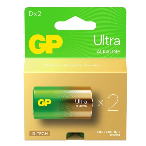 Bateria alkaliczna D/LR20 GP ReCyko Ultra alkaline G-TECH - 2 sztuki - 2266819