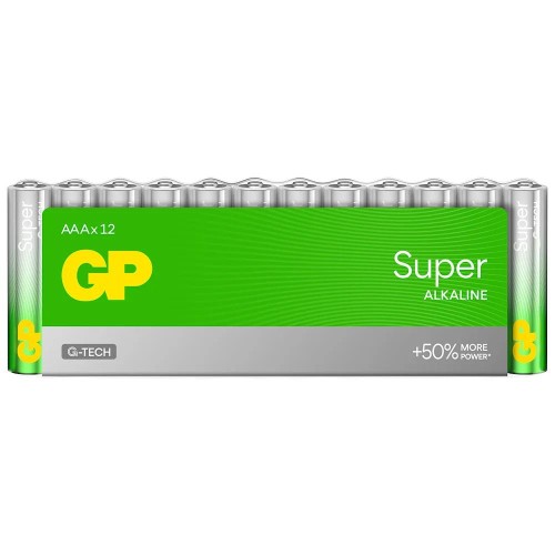 Bateria alkaliczna AAA/LR03 GP ReCyko Super alkaline G-TECH - 12 sztuk - 2266815