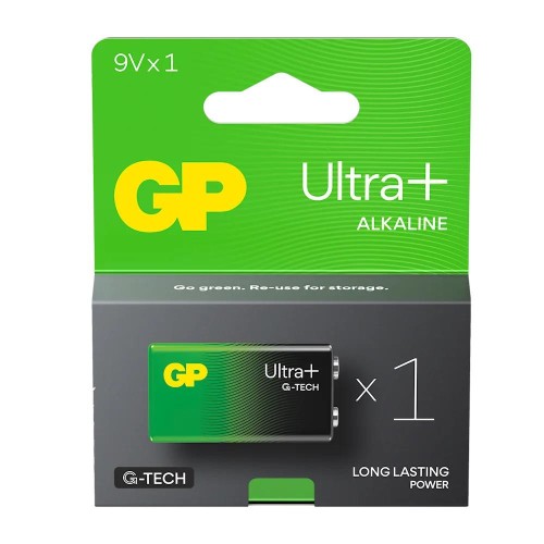 Bateria alkaliczna 6LR61 9V GP ReCyko Ultra+ Alkaline G-TECH - 1 sztuka - 2266822