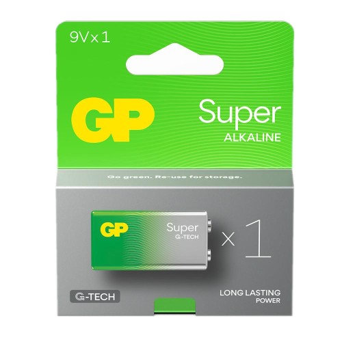 Bateria alkaliczna 6LR61 9V (R9*) GP Super Alkaline G-TECH - 1 sztuka - 1875910