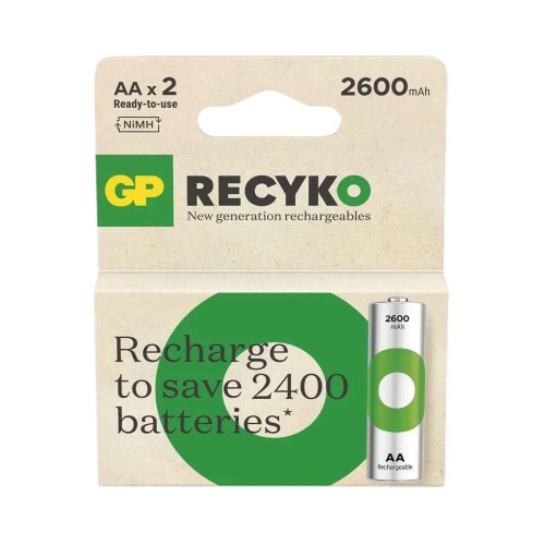 Akumulatorki AA/R6 GP ReCyko Ni-MH 2600mAh - 2 sztuki - 2266829
