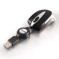 Mysz przewodowa Verbatim Travel optyczna zwijany kabel czarna - 2273609