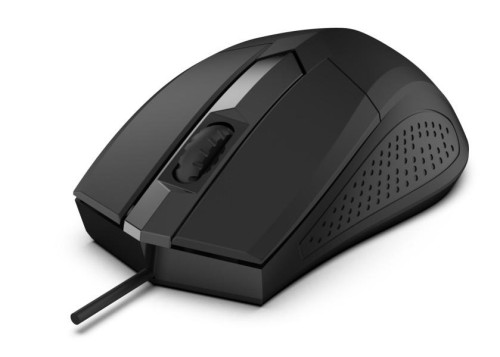 Mysz przewodowa Rebeltec FOCUS optyczna USB czarna - 2534141
