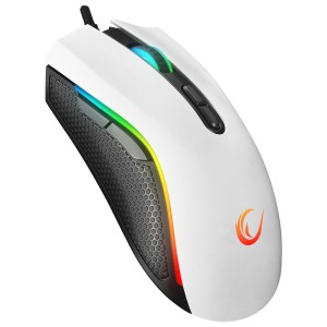 Mysz przewodowa Rampage SMX-R44V2 gamingowa 12800 DPI RGB LED 1K Hz HUANO biała