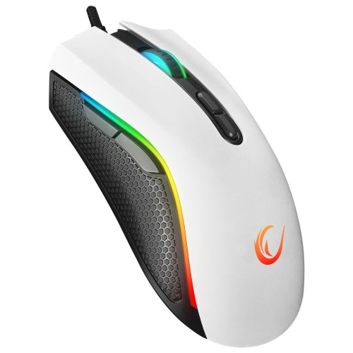Mysz przewodowa Rampage SMX-R44V2 gamingowa 12800 DPI RGB LED 1K Hz HUANO biała - 2737949