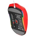 Mysz przewodowa Rampage BLINK-RED gamingowa, USB, 12800 DPI, RGB, sensor optyczny, czerwona - 2737944