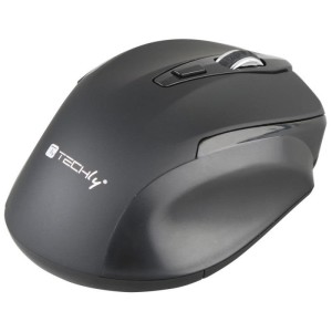 Mysz bezprzewodowa Techly USB 2.4GHz RF 1600dpi optyczna czarna
