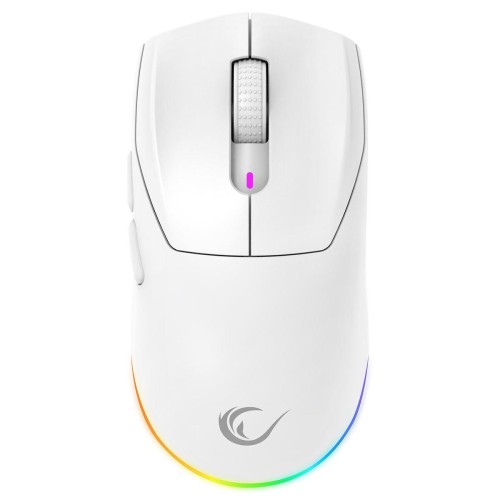 Mysz bezprzewodowa Rampage M5 Pro mysz bezprzewodowa 26000 DPI RGB LED 1K Hz biała - 2654074